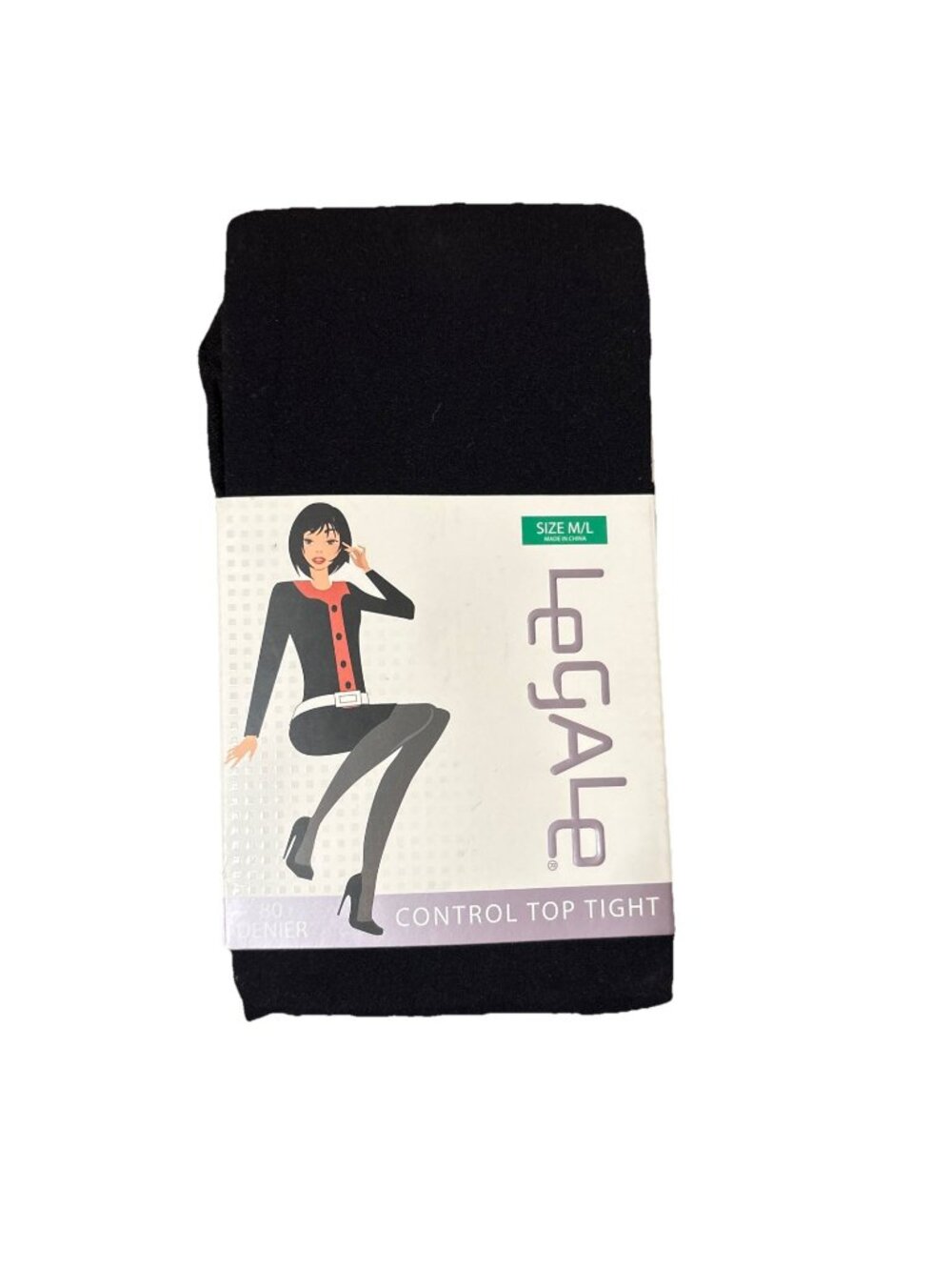 *New Legale Control Top Tight Womens Size M/L Black